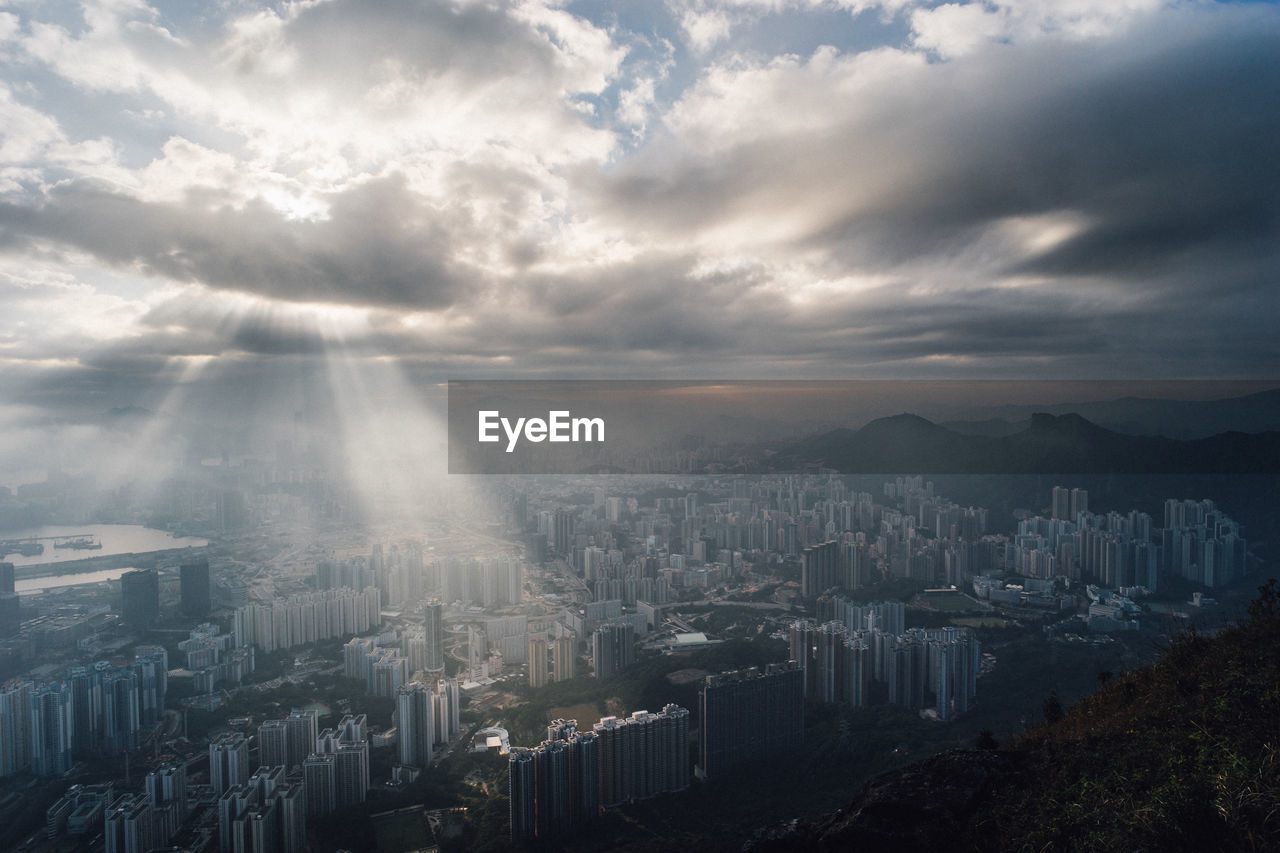 Aerial view of city