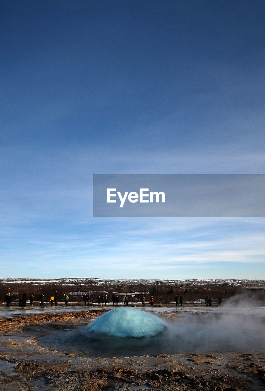 The power of geyser, iceland