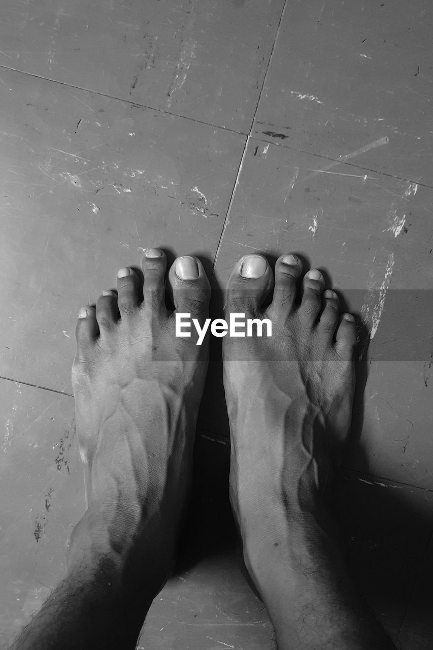 Foots of human