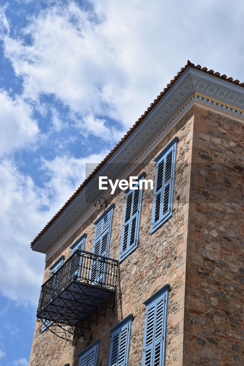 Low angle view of building against sky