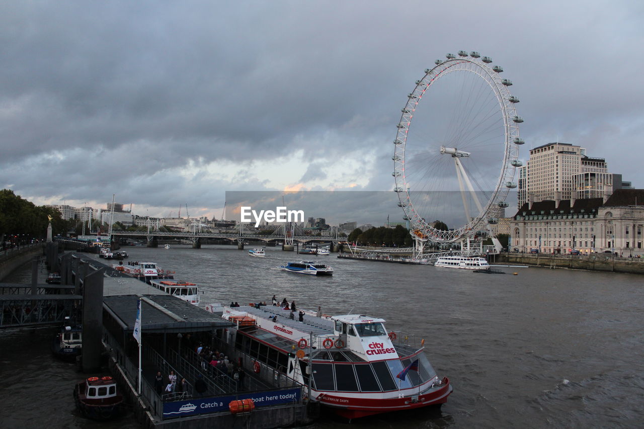 VIEW OF FERRIS WHEEL IN CITY