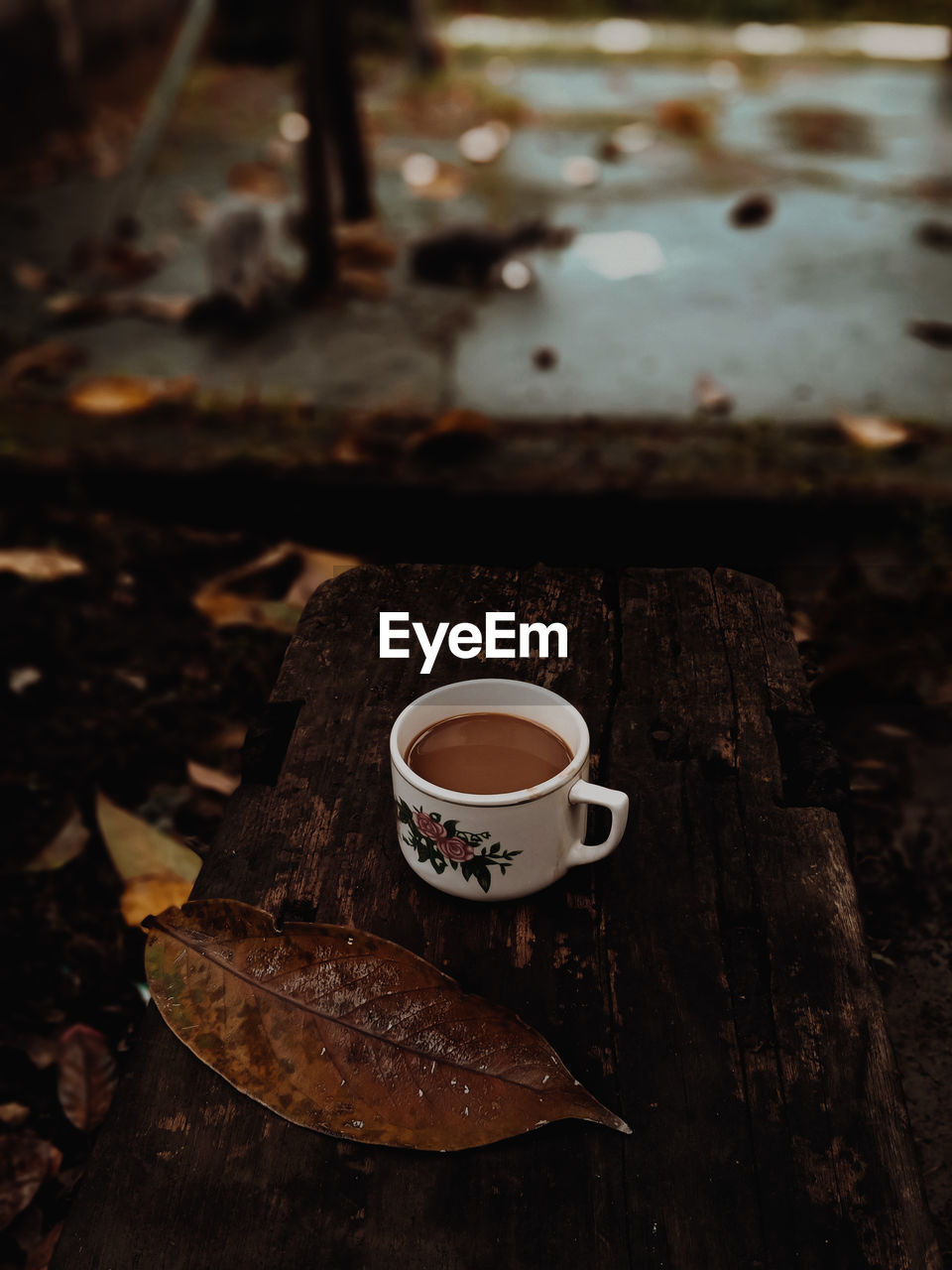 Close-up of coffee on table