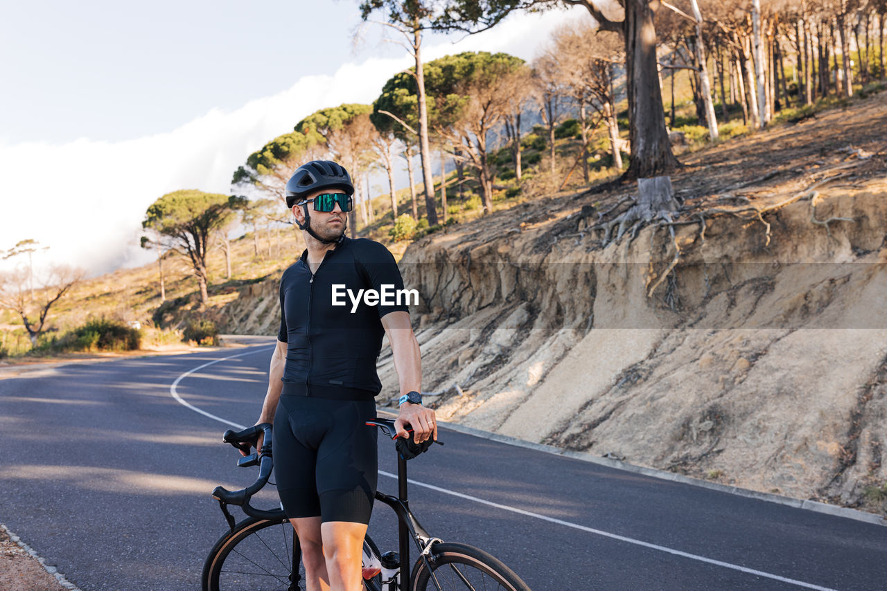 man riding bicycle