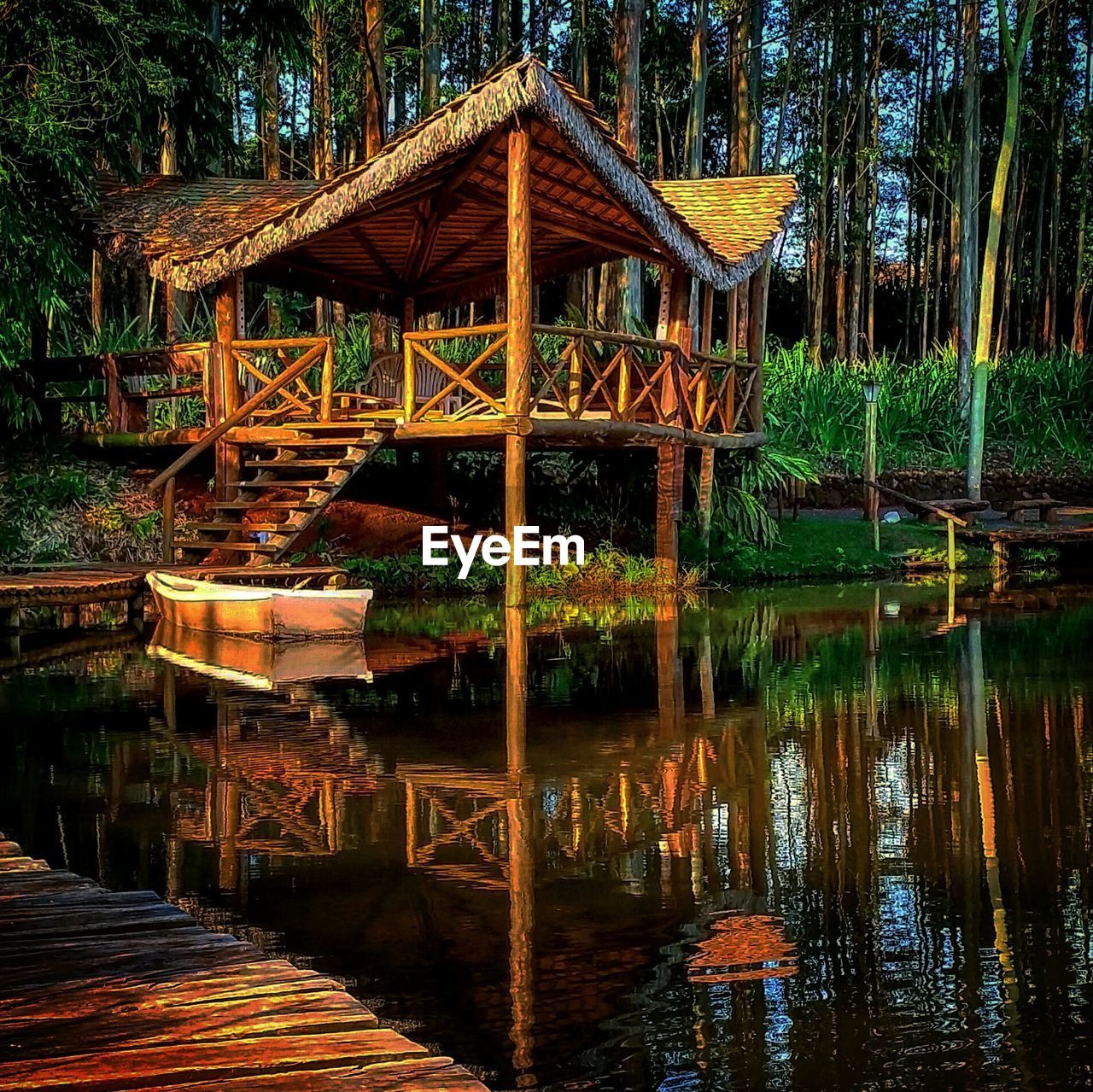 VIEW OF GAZEBO IN WATER