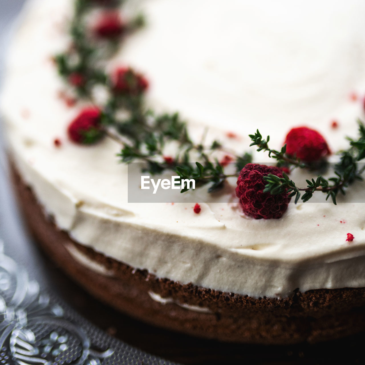 Close-up of cake on table