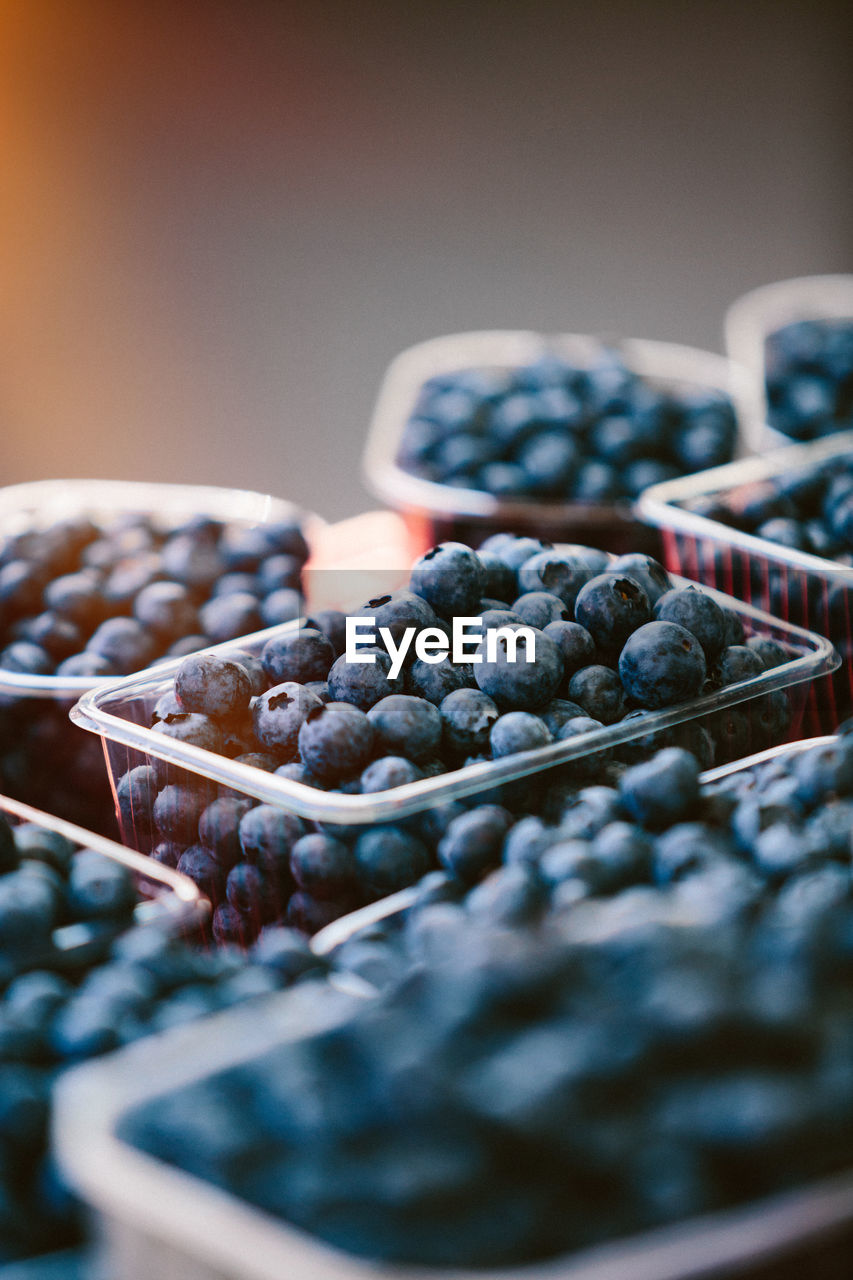 Blueberries at farmers' market