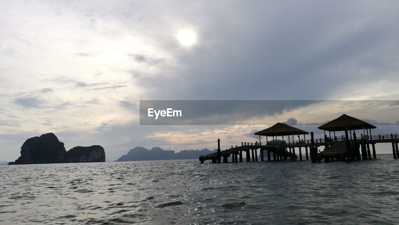 VIEW OF SEA AGAINST SKY DURING SUNSET