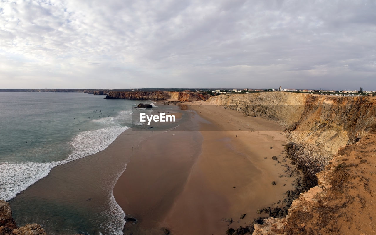 Panoramic view of beach against sky