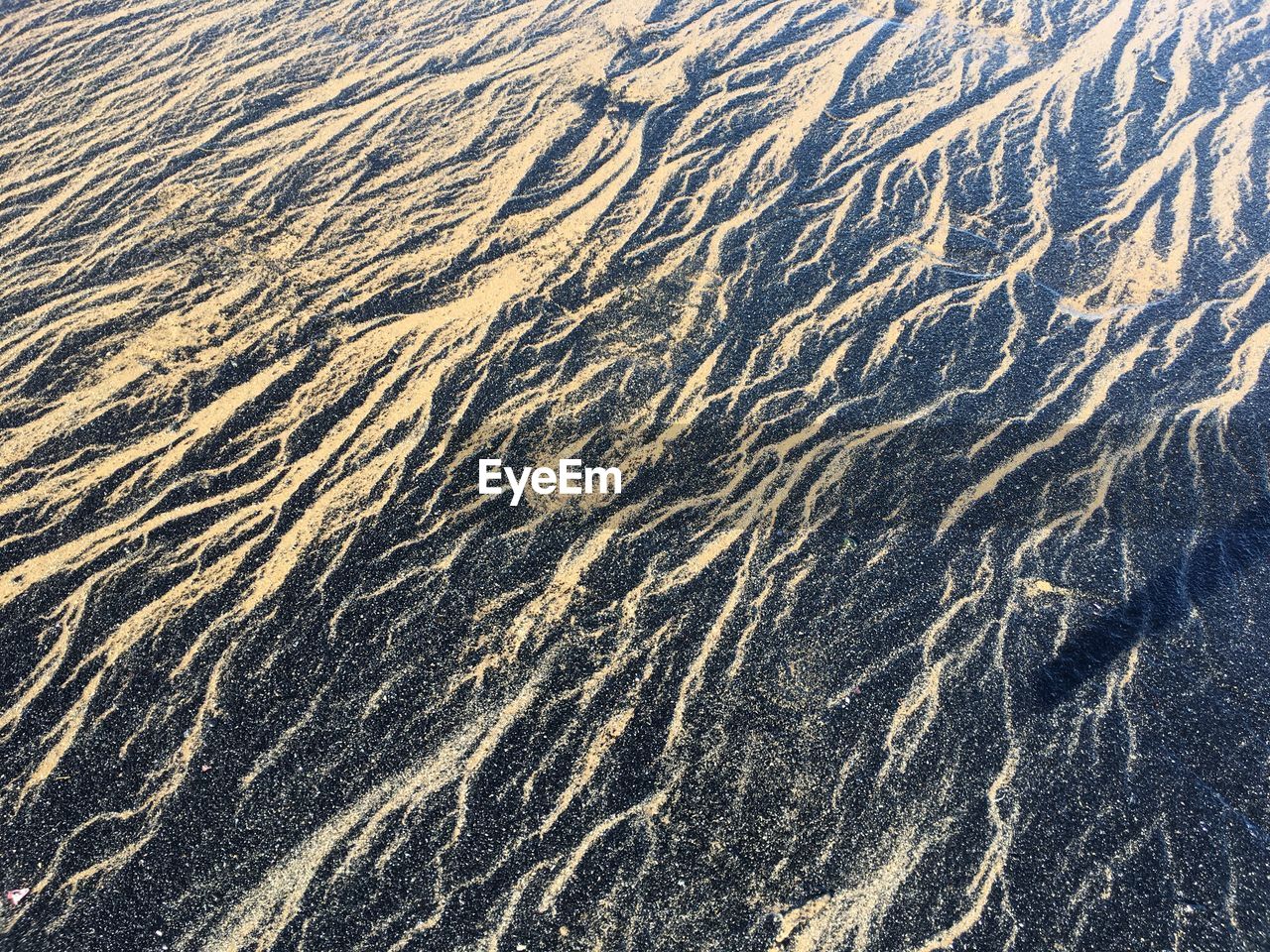 FULL FRAME SHOT OF SAND ON BEACH