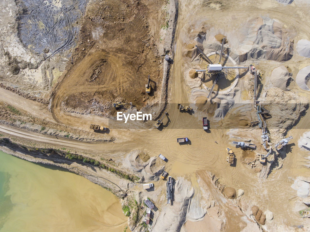 HIGH ANGLE VIEW OF ROCK FORMATIONS