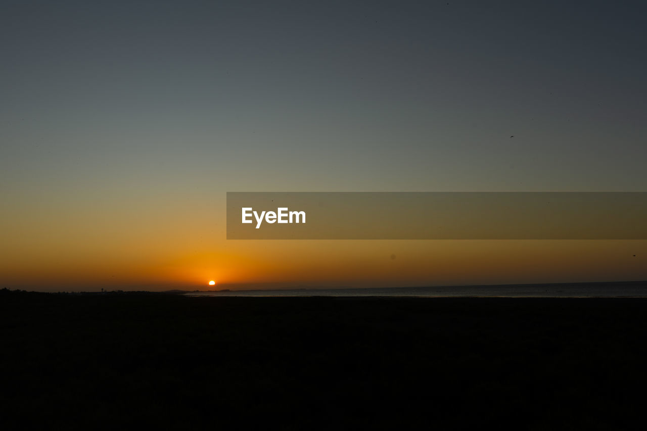 SCENIC VIEW OF SEA DURING SUNSET