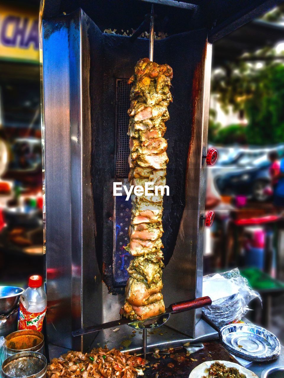 Close-up of meat for sale at market