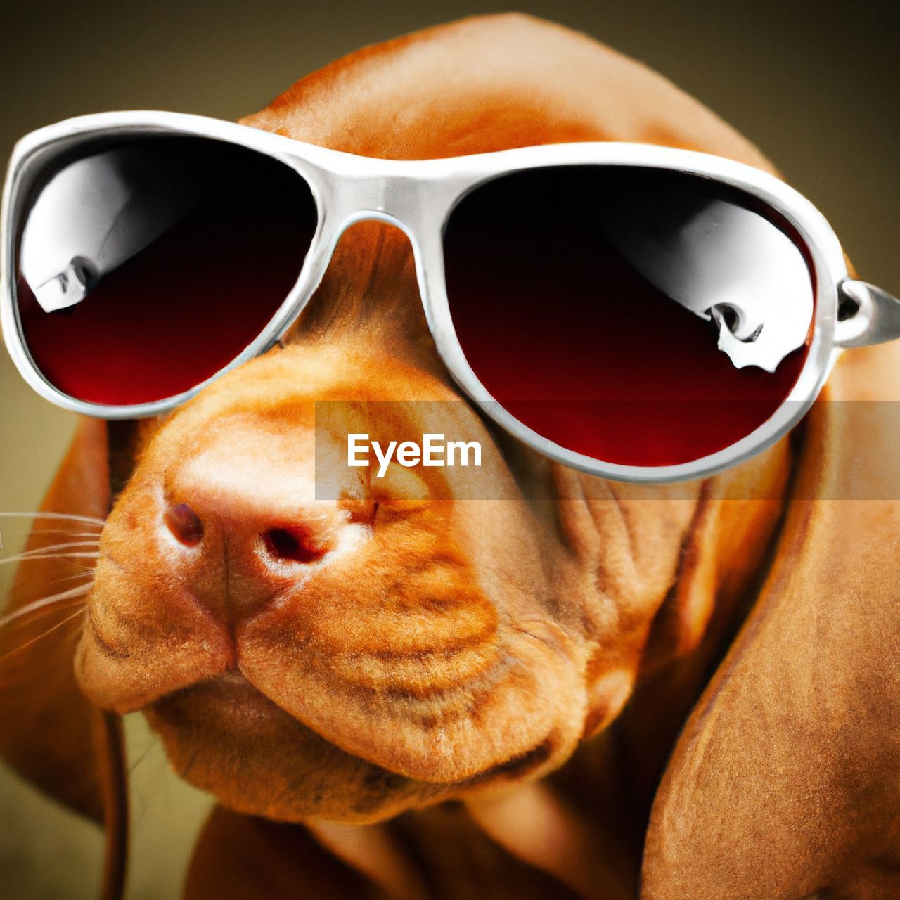 glasses, sunglasses, nose, fashion, vision care, eyewear, animal, animal themes, one animal, mammal, dog, humor, pet, fun, canine, domestic animals, brown, close-up, portrait, eyeglasses, carnivore, indoors, snout, goggles