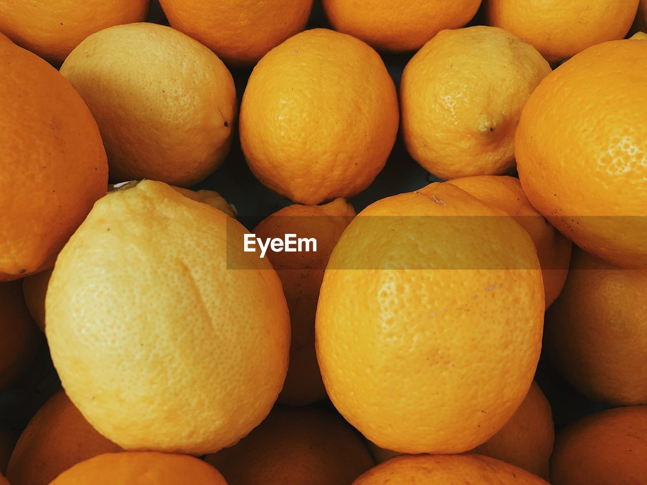 Full frame shot of lemons for sale