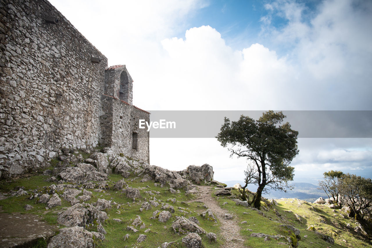 View of nostra signora di gonare sanctuary, orani, sardinia, italy