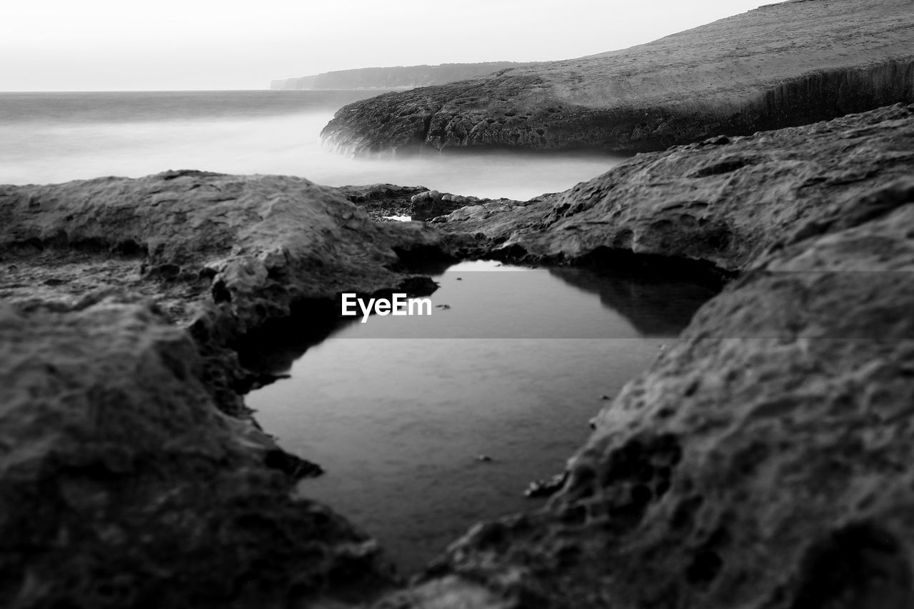 Bnw sardinian seascape