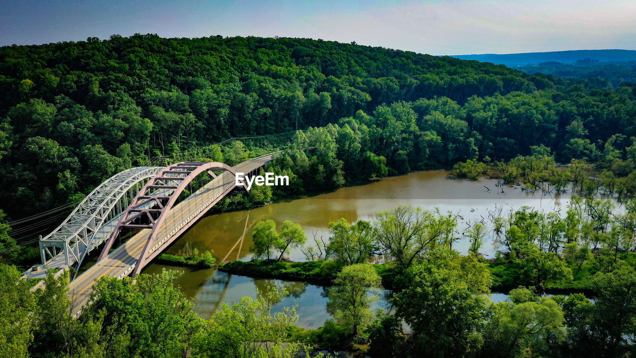 ARCH BRIDGE OVER RIVER AGAINST SKY