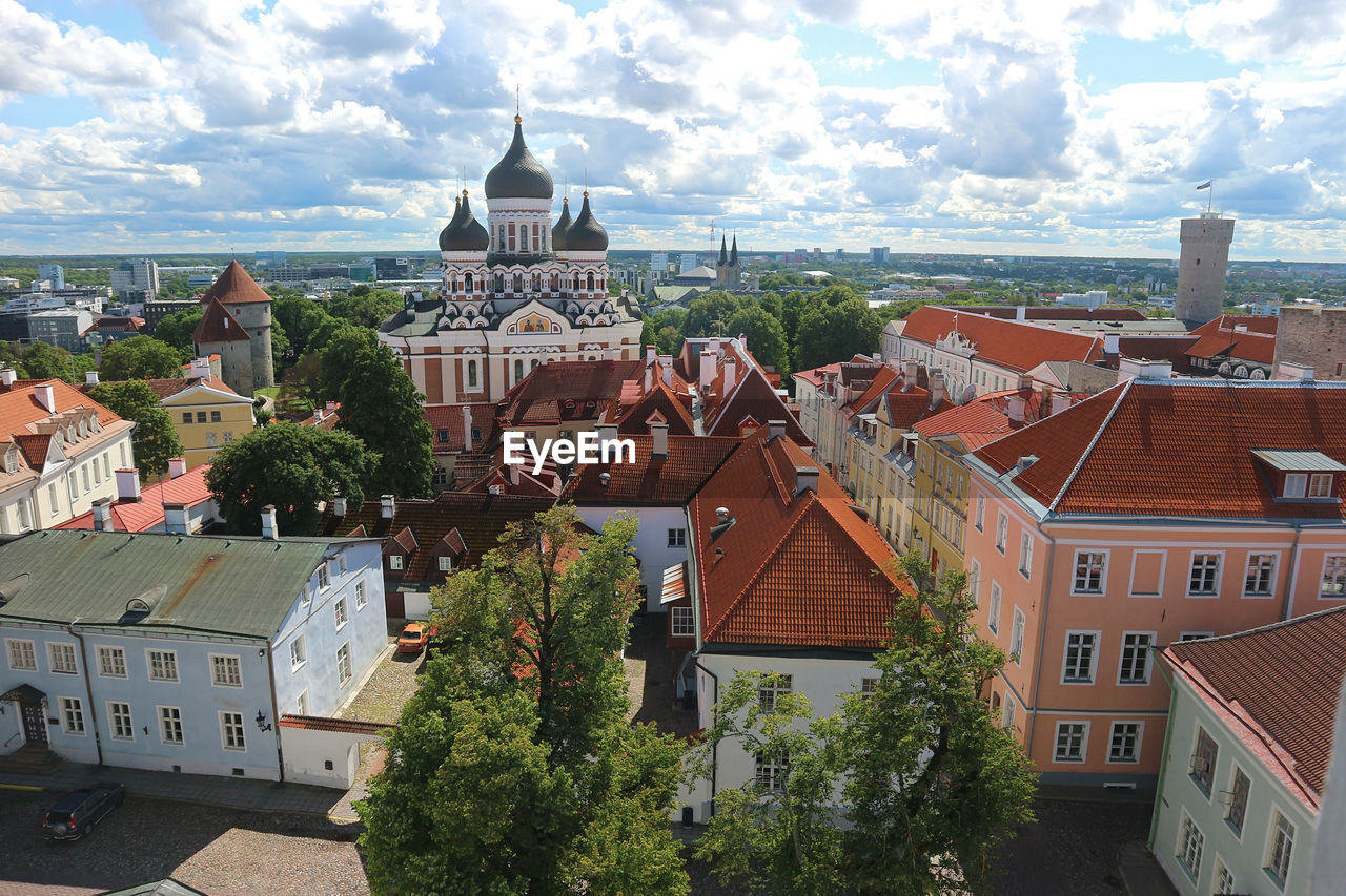 Panoramic view of tallinn old town