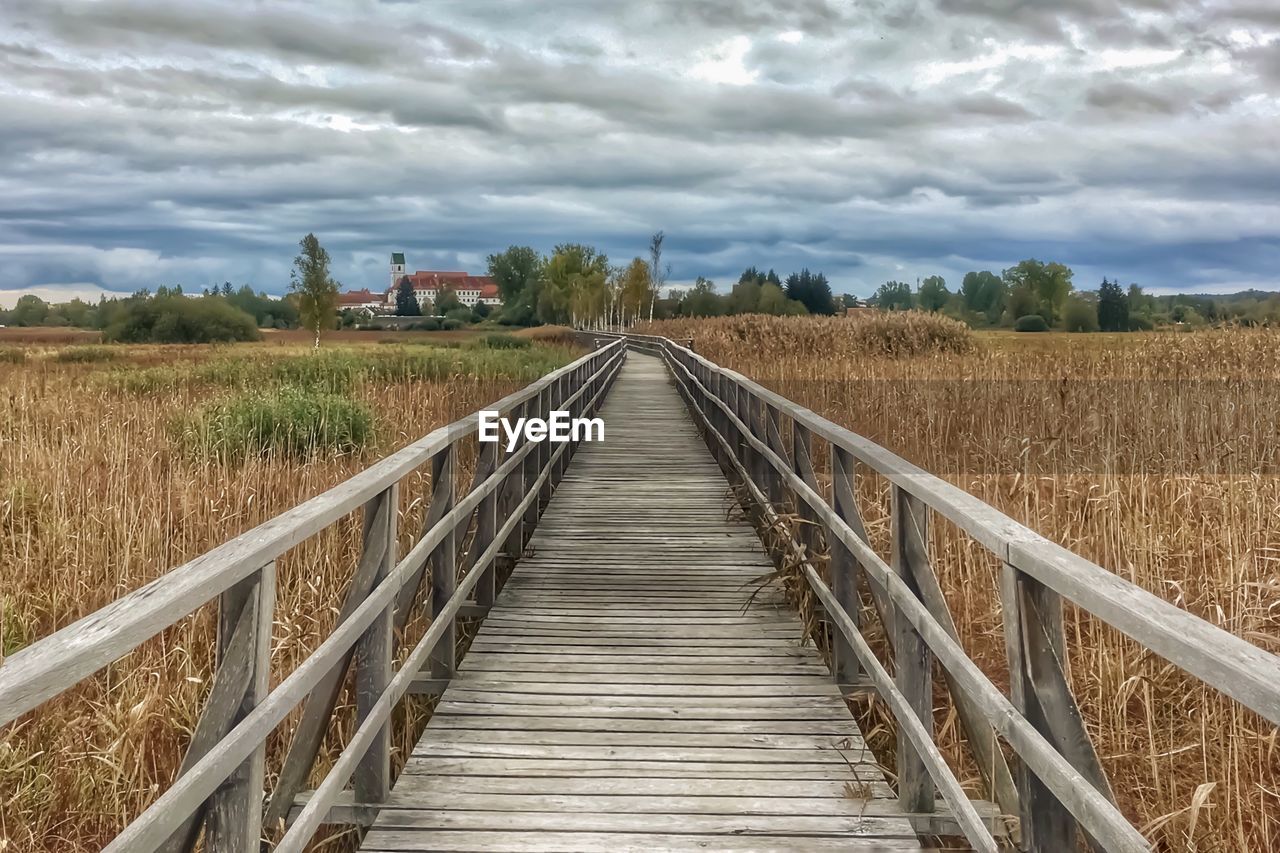 VIEW OF EMPTY ROAD ON FIELD