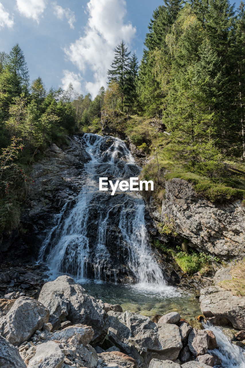 View of waterfall