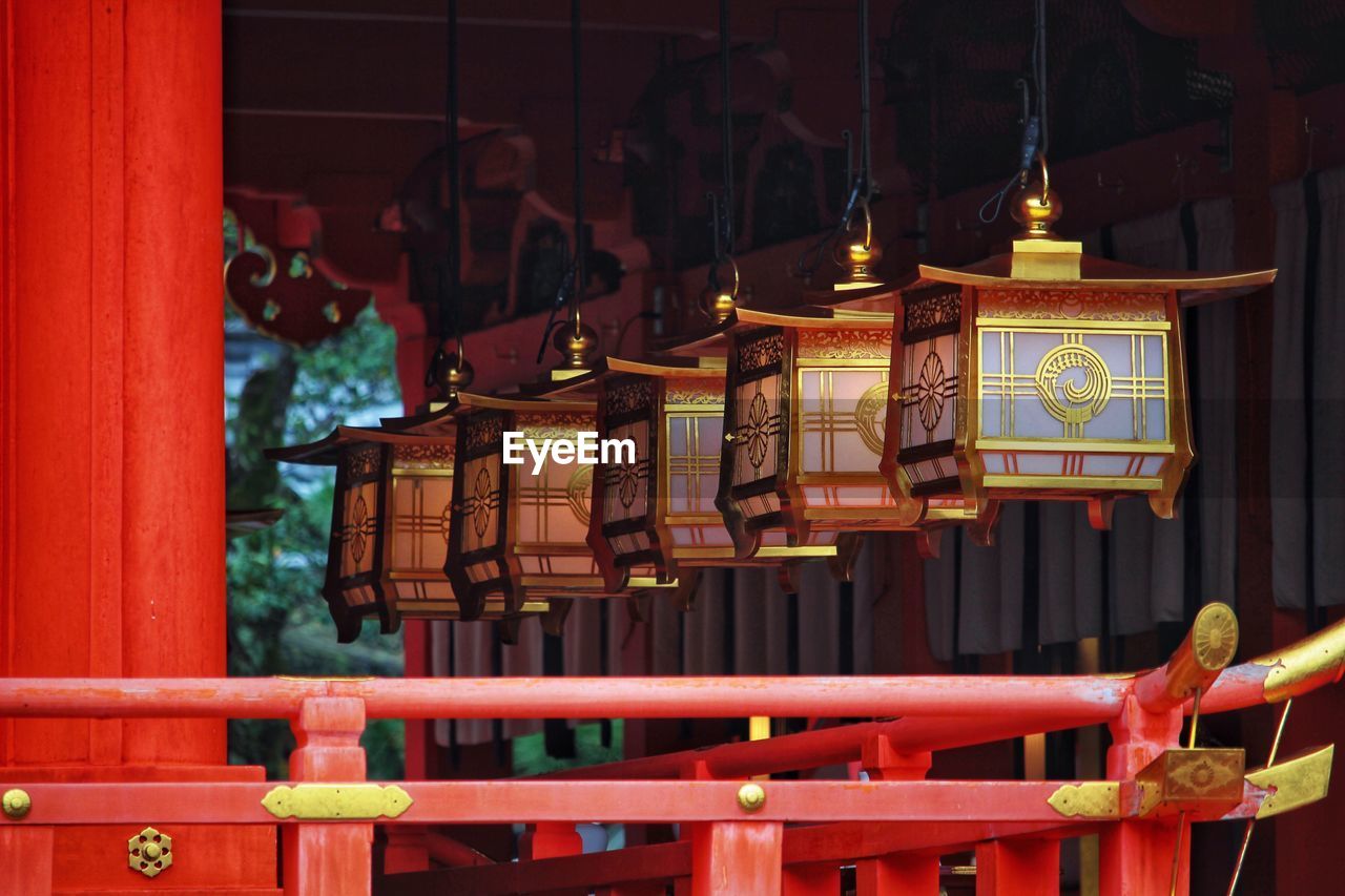 VIEW OF LANTERN OUTSIDE TEMPLE