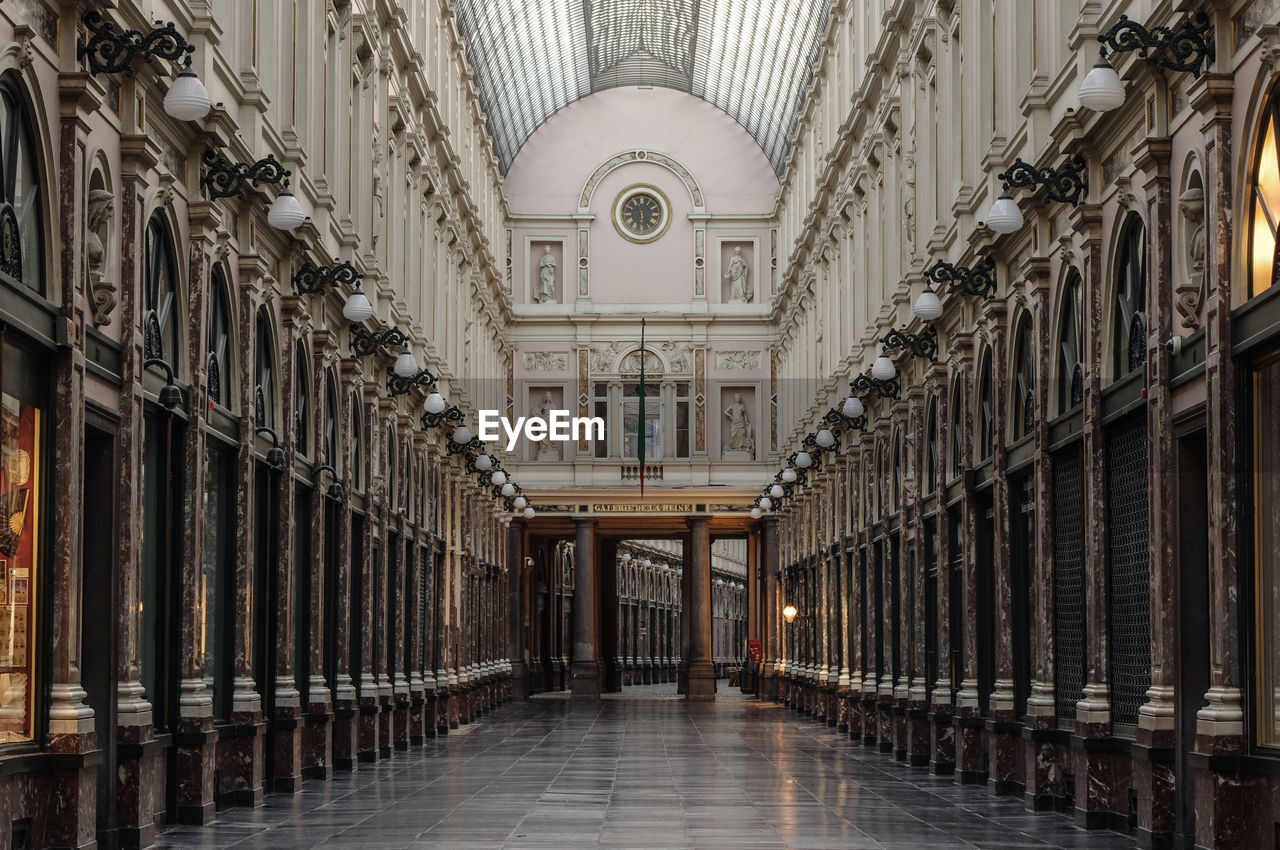 Brussels - shopping arcade before opening time