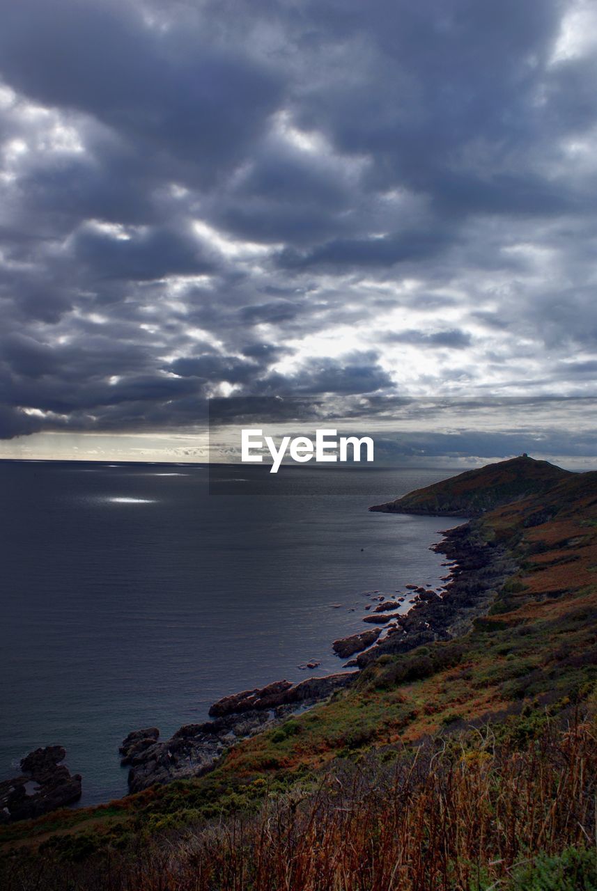 VIEW OF SEA AGAINST CLOUDY SKY