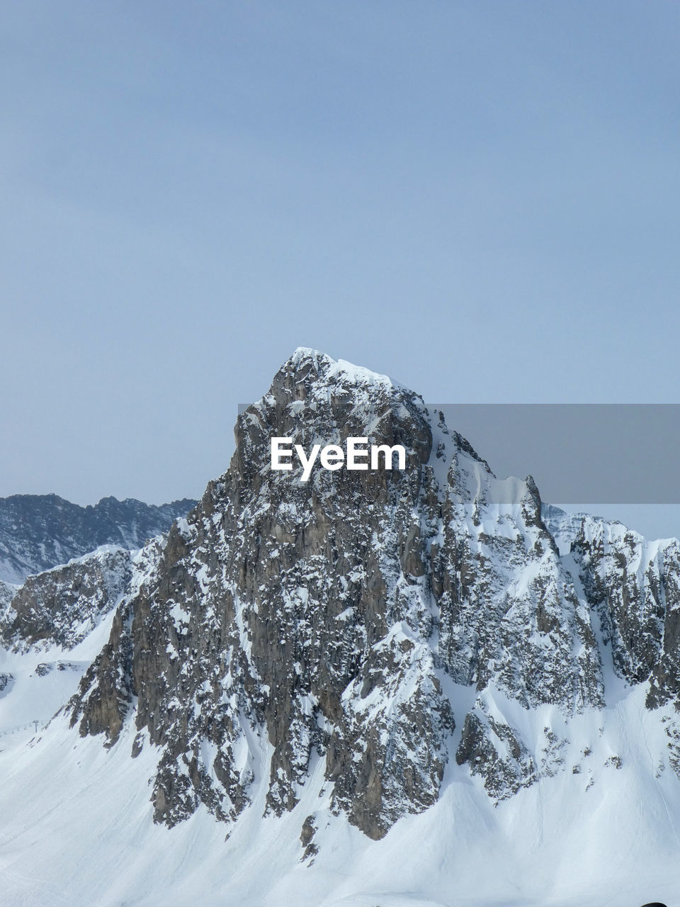 Scenic view of snowcapped mountains against  sky