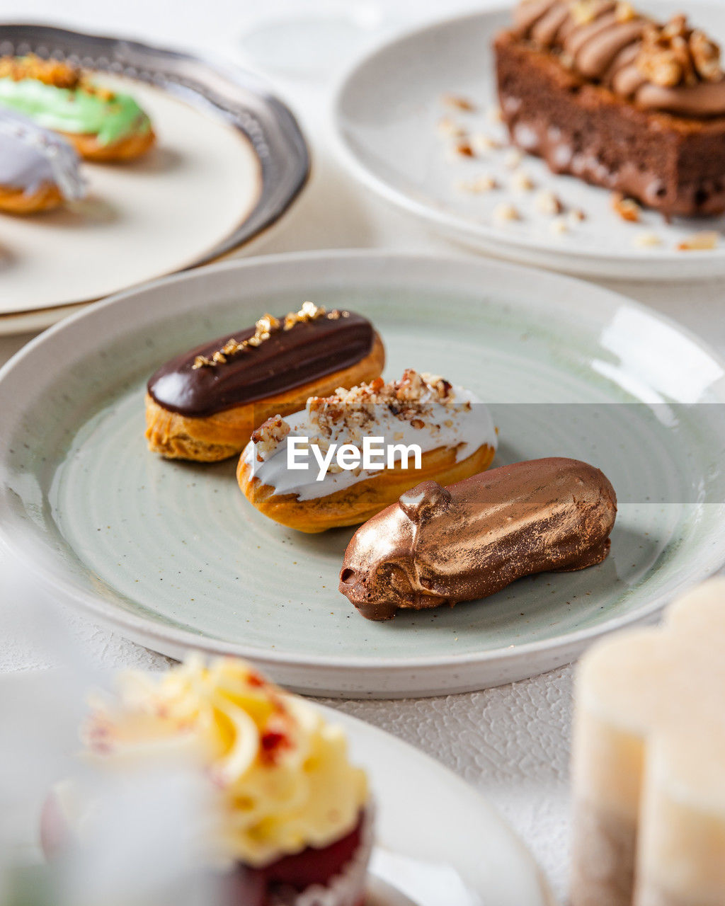 close-up of dessert in plate