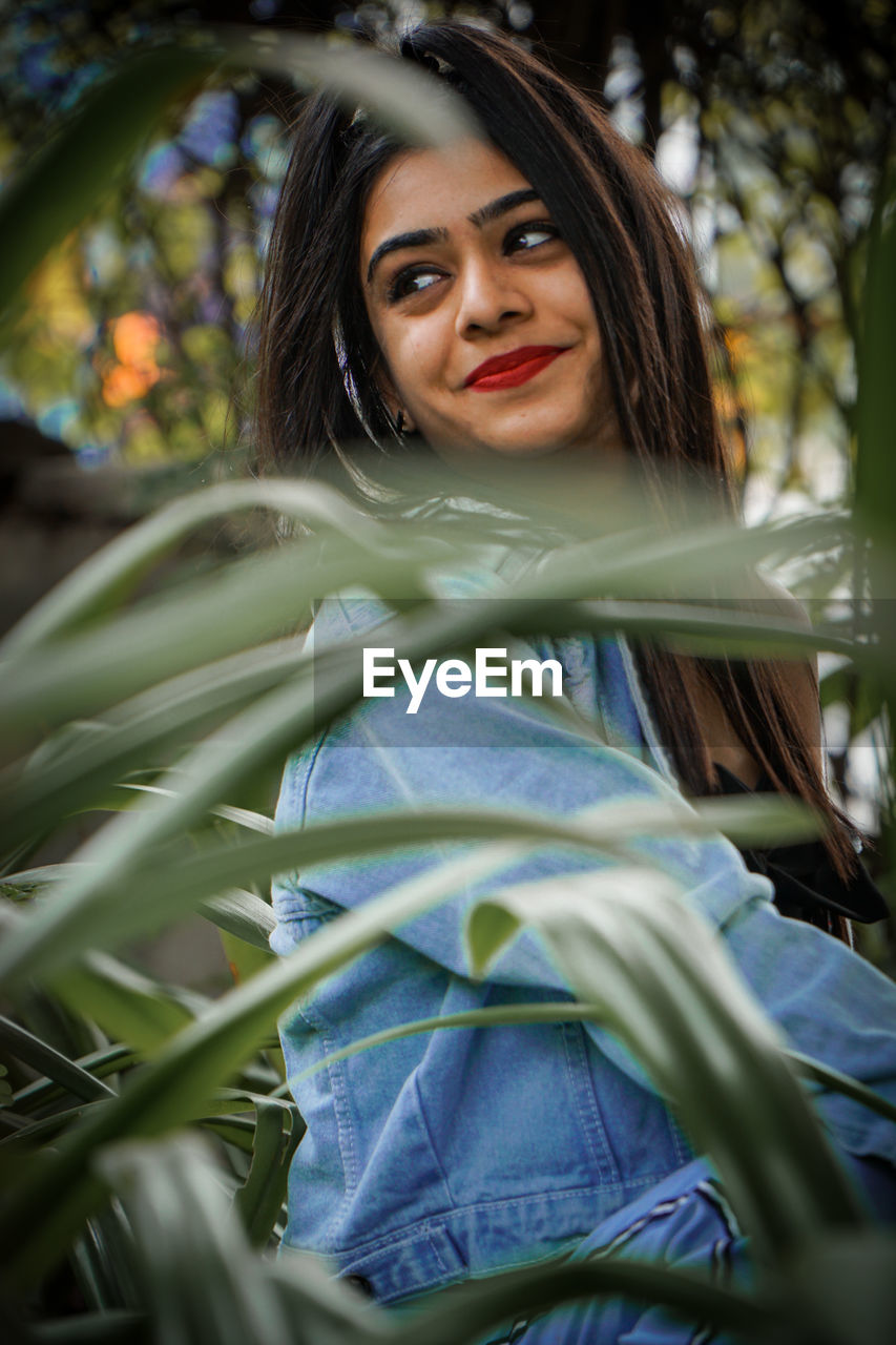 Portrait of beautiful young woman