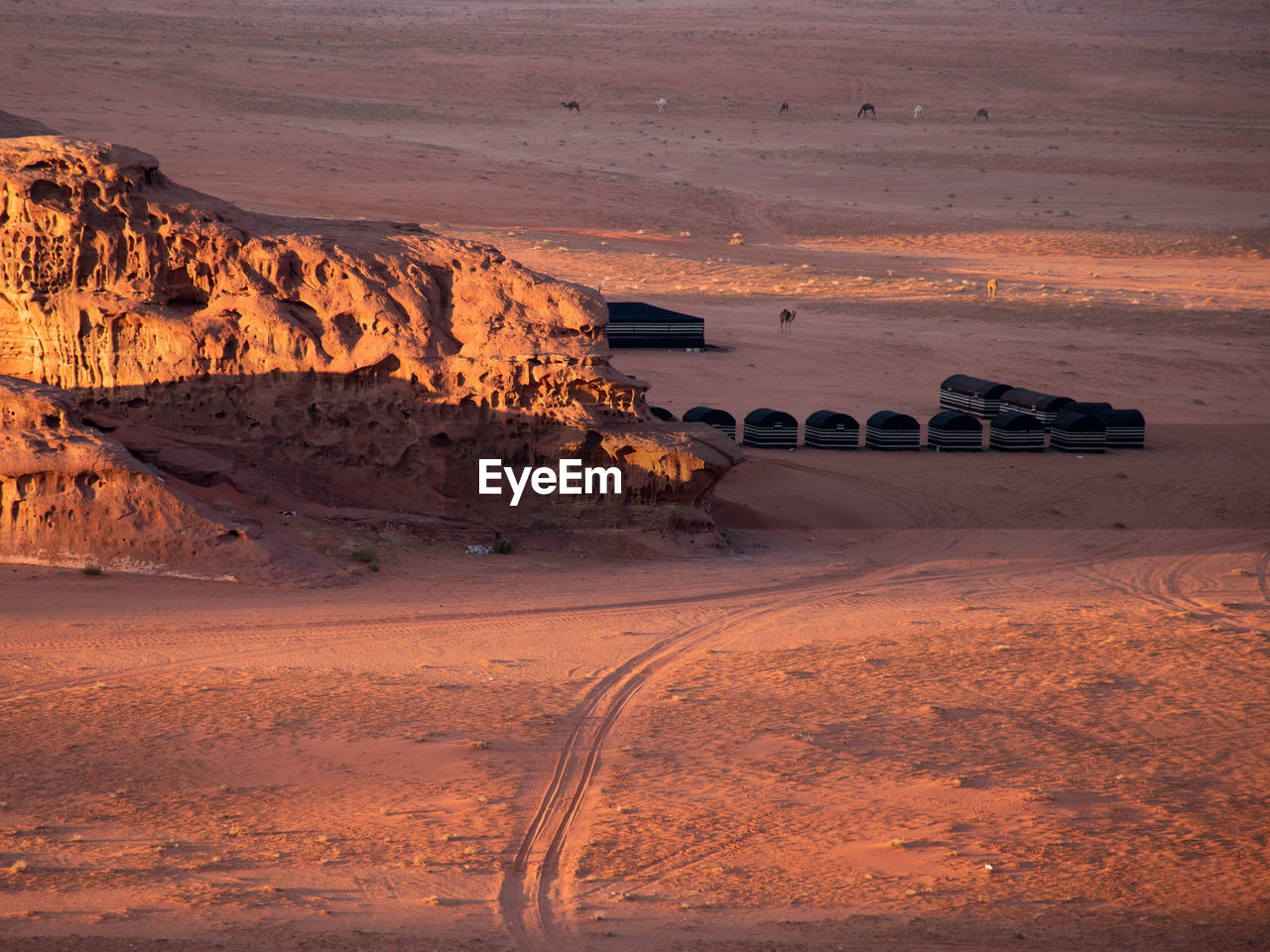 Scenic view of desert 