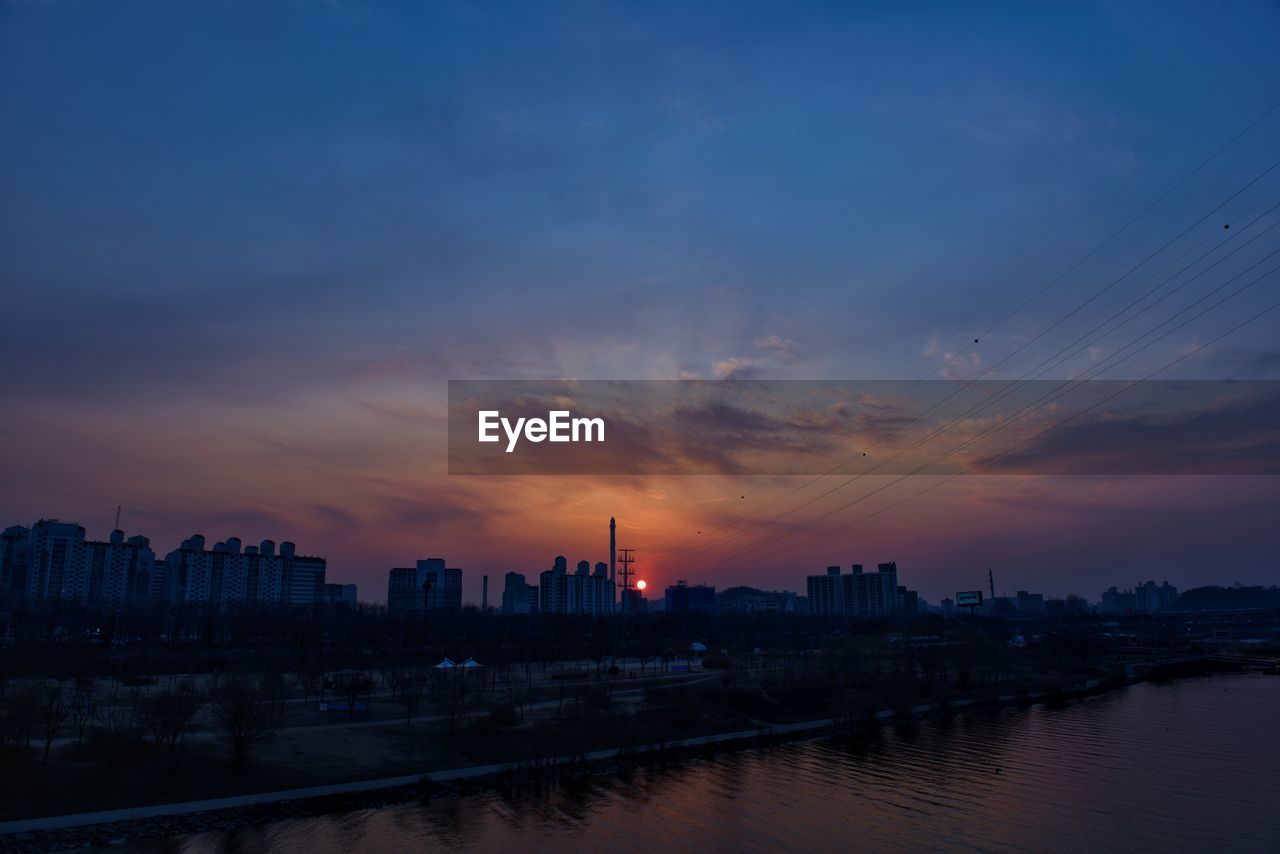 Sunset over the han river