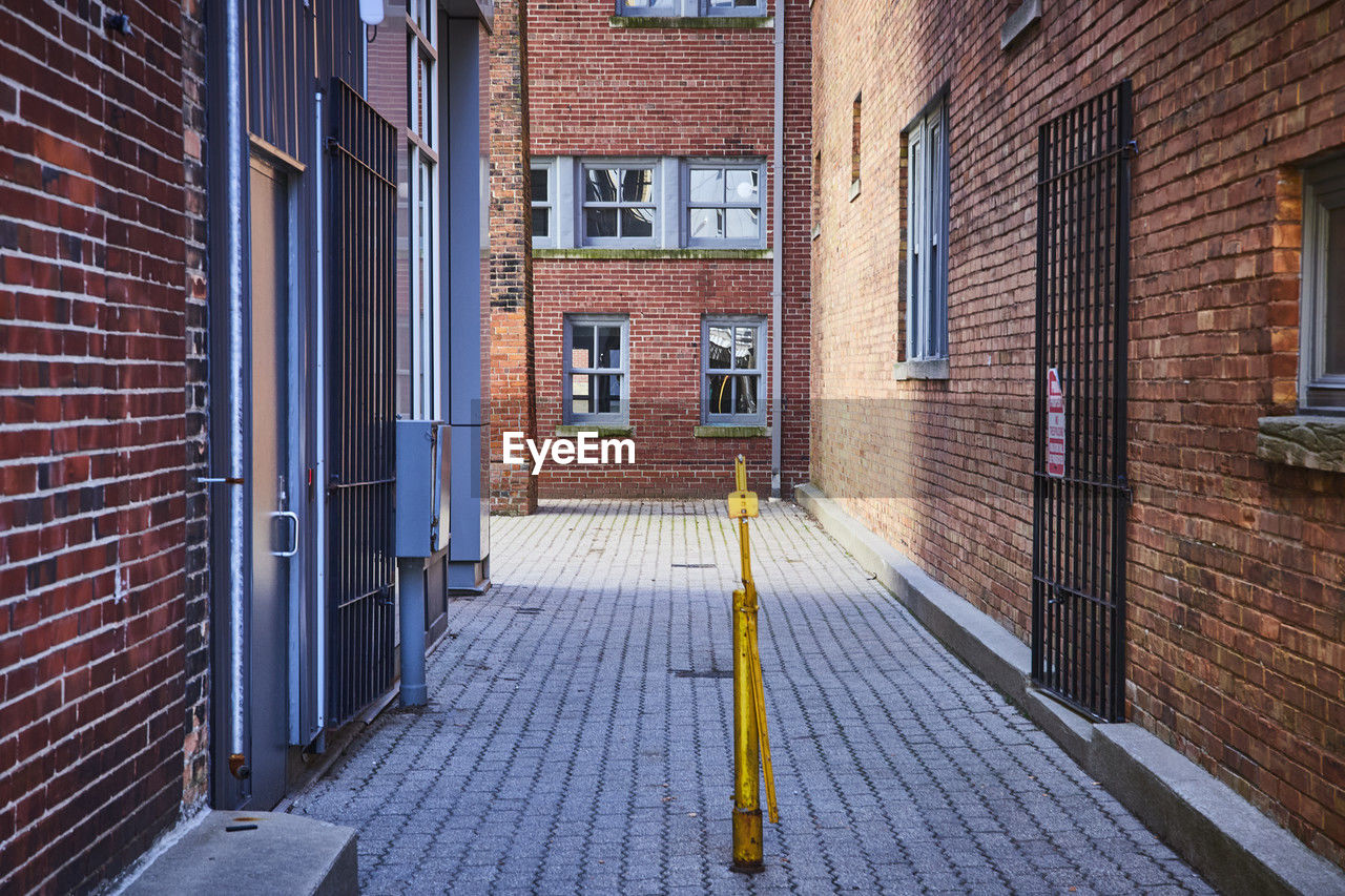 high angle view of people walking on street