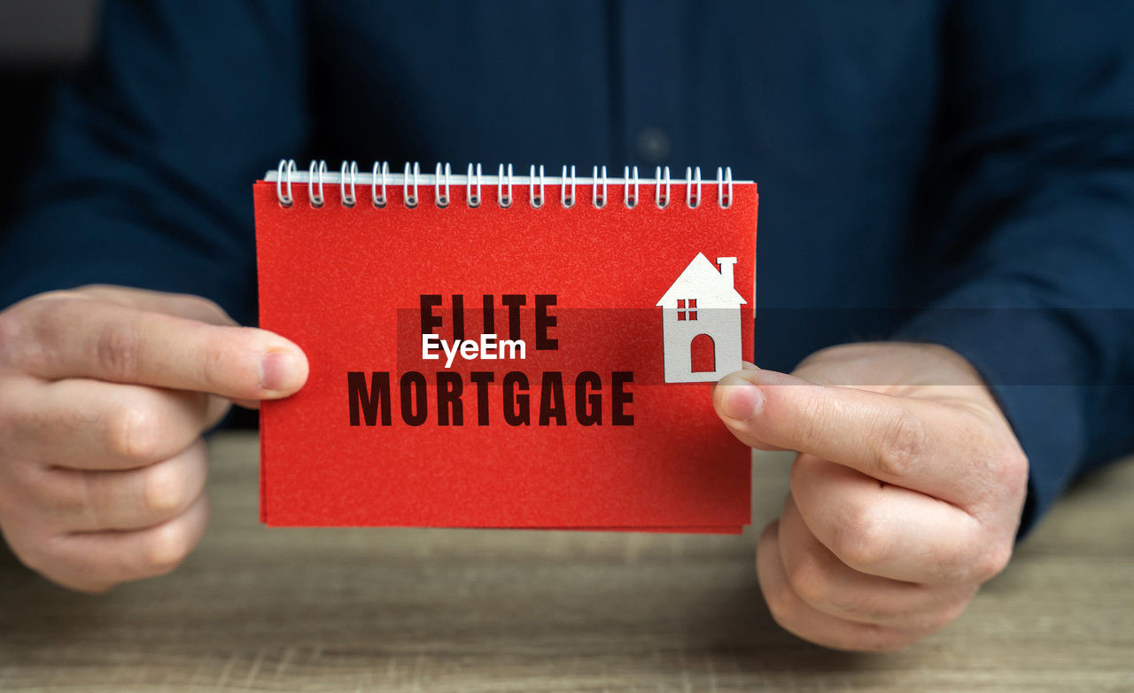 Elite mortgage concept. personalized service, competitive interest rates, flexible terms