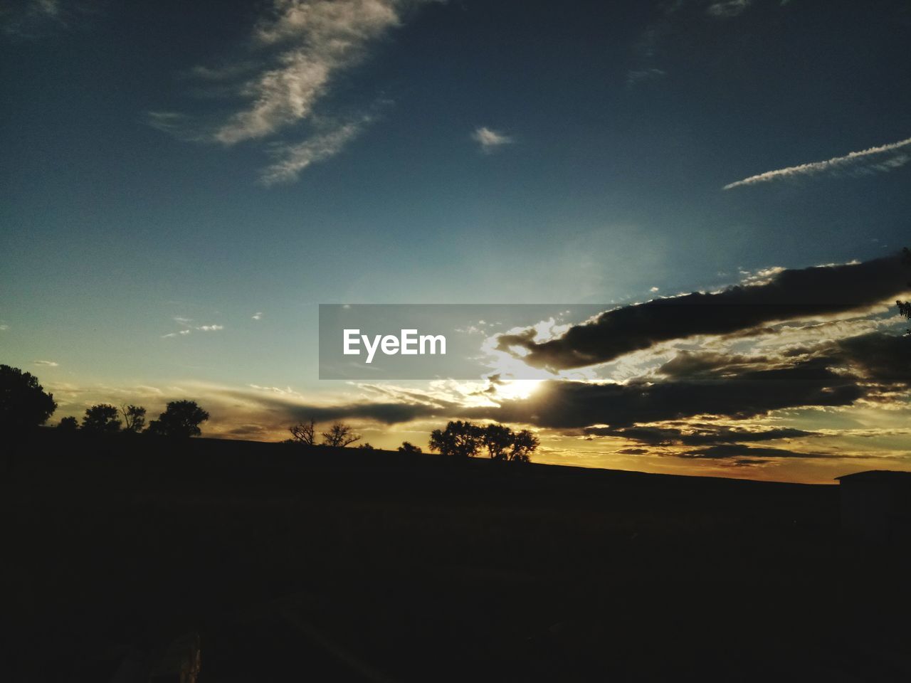 SILHOUETTE LANDSCAPE DURING SUNSET