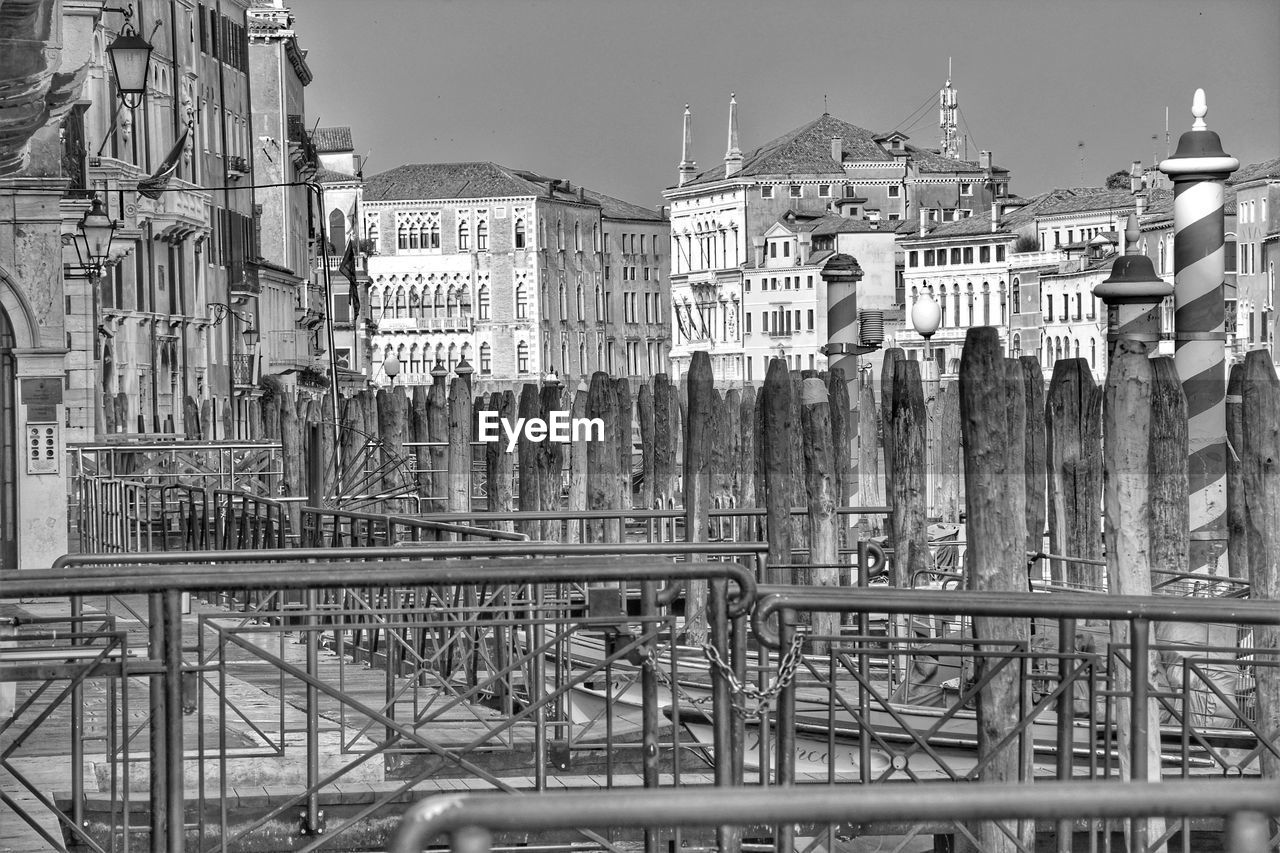 Exterior of building against sky in city venice italy