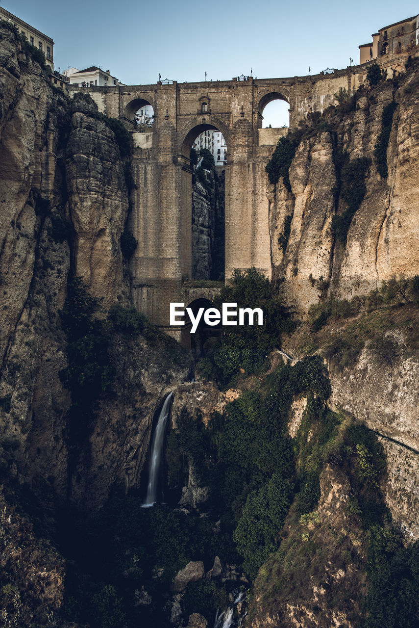 Low angle view of old ruins