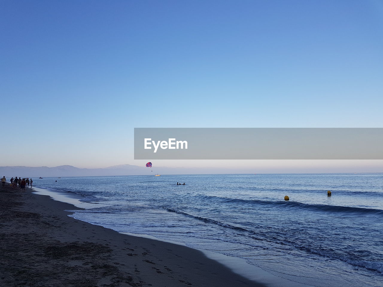 SCENIC VIEW OF BEACH AGAINST CLEAR SKY