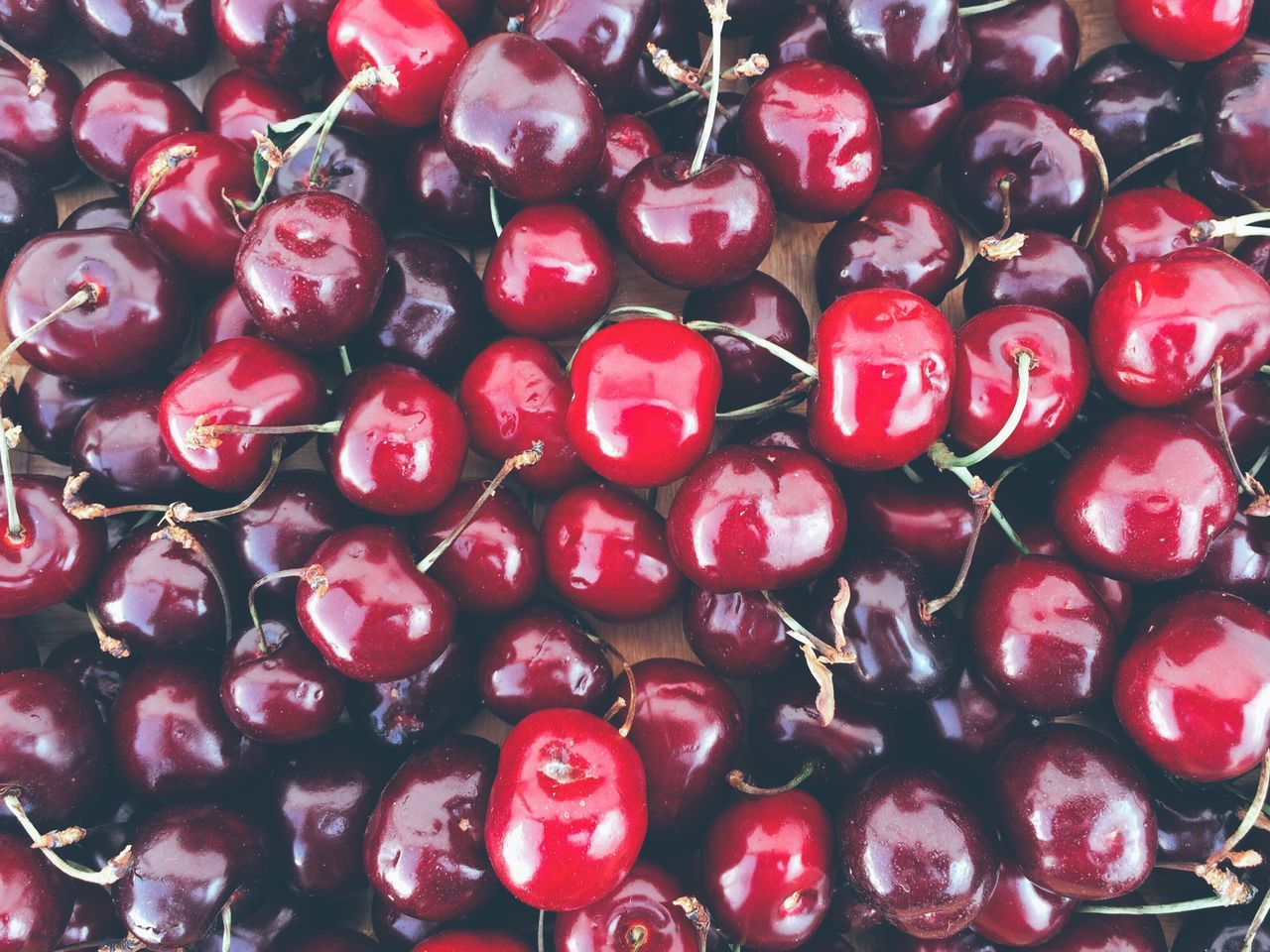 Detail shot of cherries