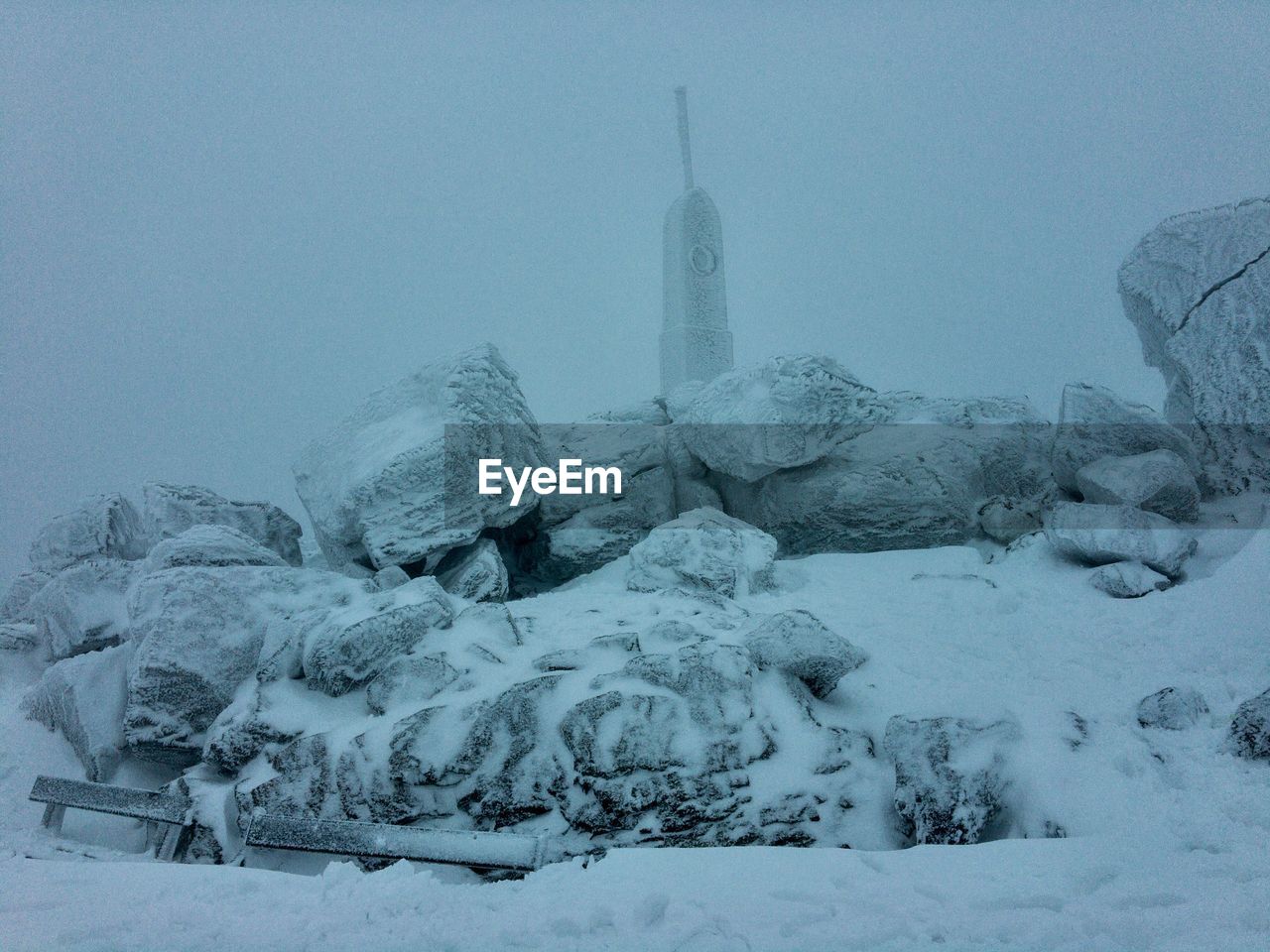 View of snow covered landscape