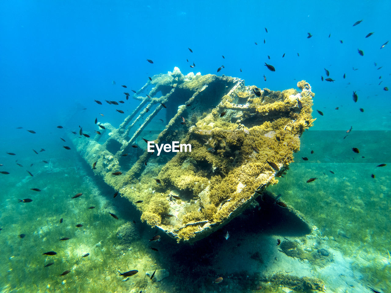 A shipwreck at the island of kythnos, greece