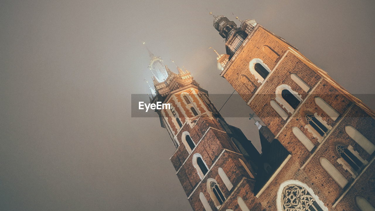 Low angle view of buildings against sky