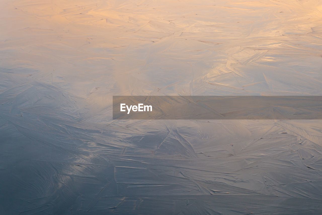 Full frame shot of frozen lake