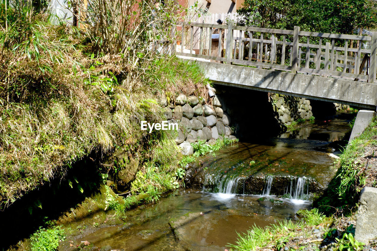 Footbridge over stream