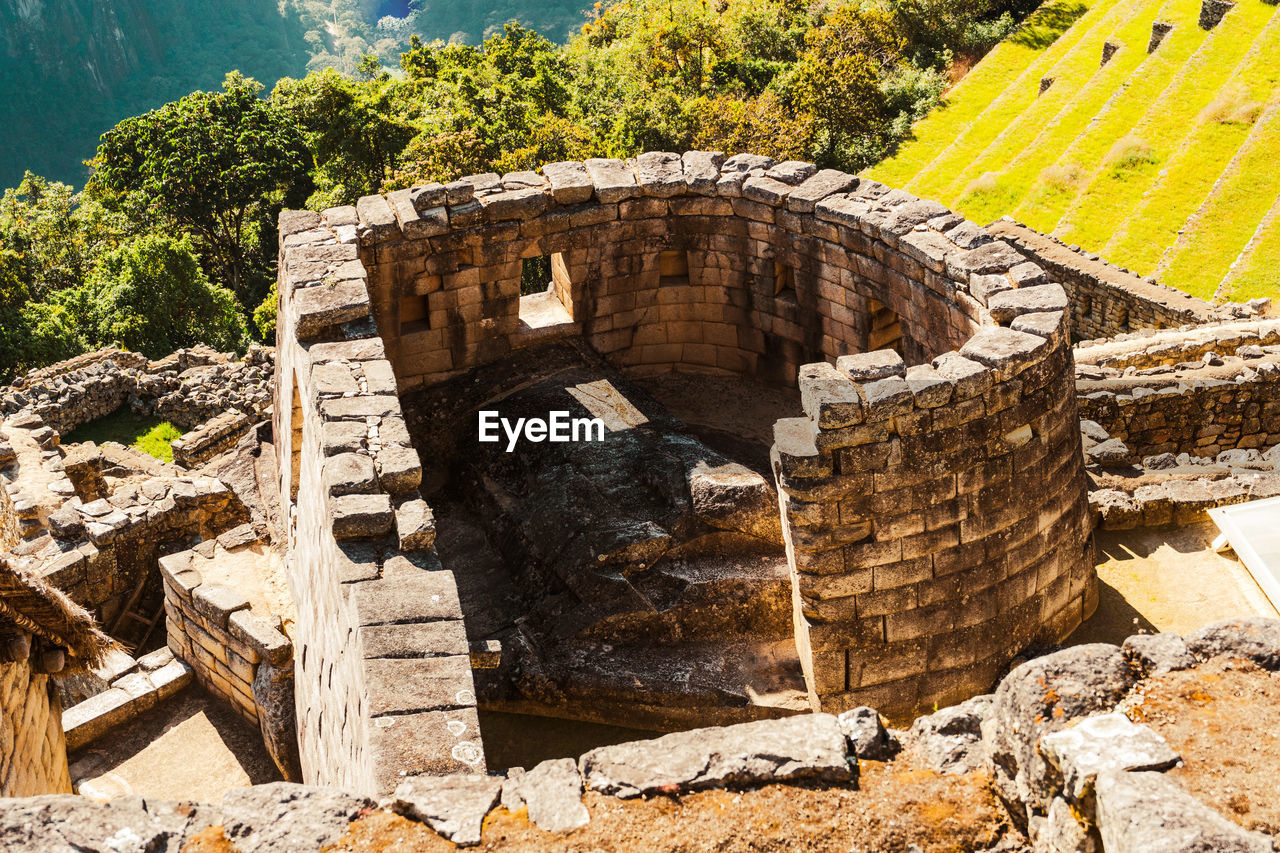 View of old ruins