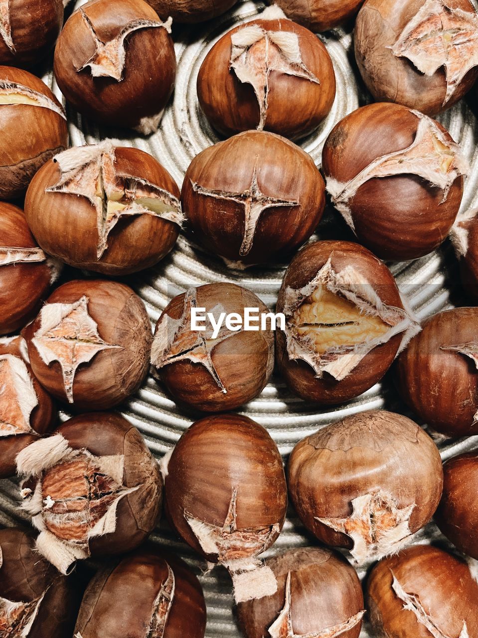 Full frame shot of chestnuts