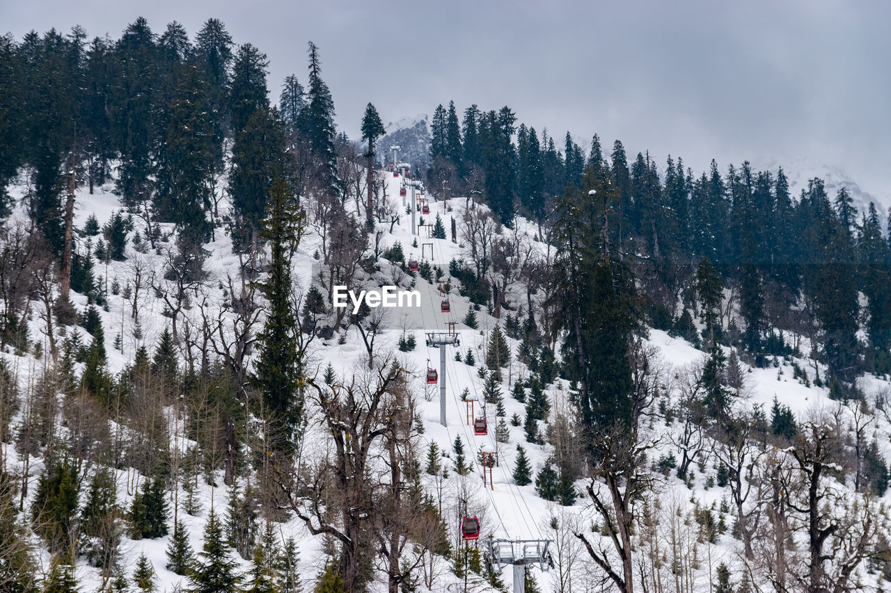 Solang valley, manali, himachal pradesh, during winter after heavy snow-fall