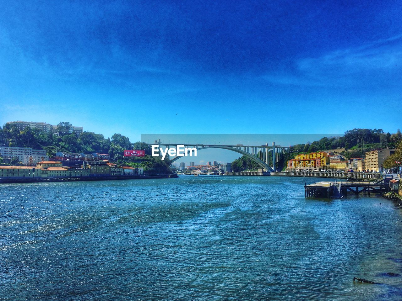 VIEW OF BRIDGE OVER RIVER