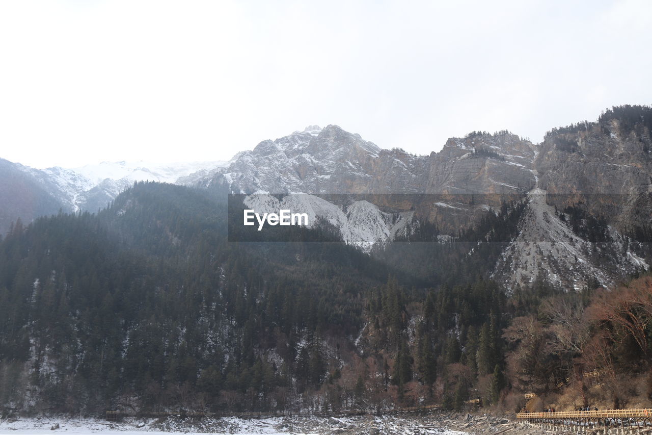 SCENIC VIEW OF SNOWCAPPED MOUNTAIN AGAINST SKY