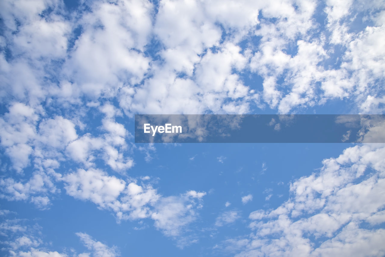 Low angle view of clouds in sky